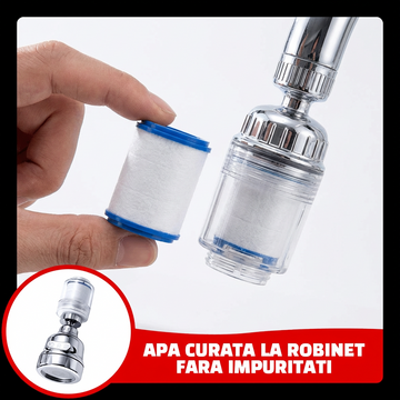 Pachet extensie robinet cu filtru + 2 rezerve – solutie completa pe termen lung