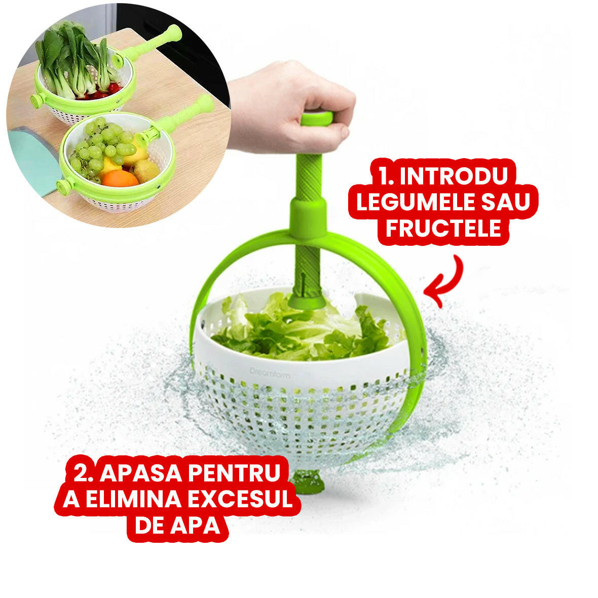 OFERTA Strecuratoare centrifuga pentru paste, fructe si legume de la DANGRO, DANGRO.ro, .